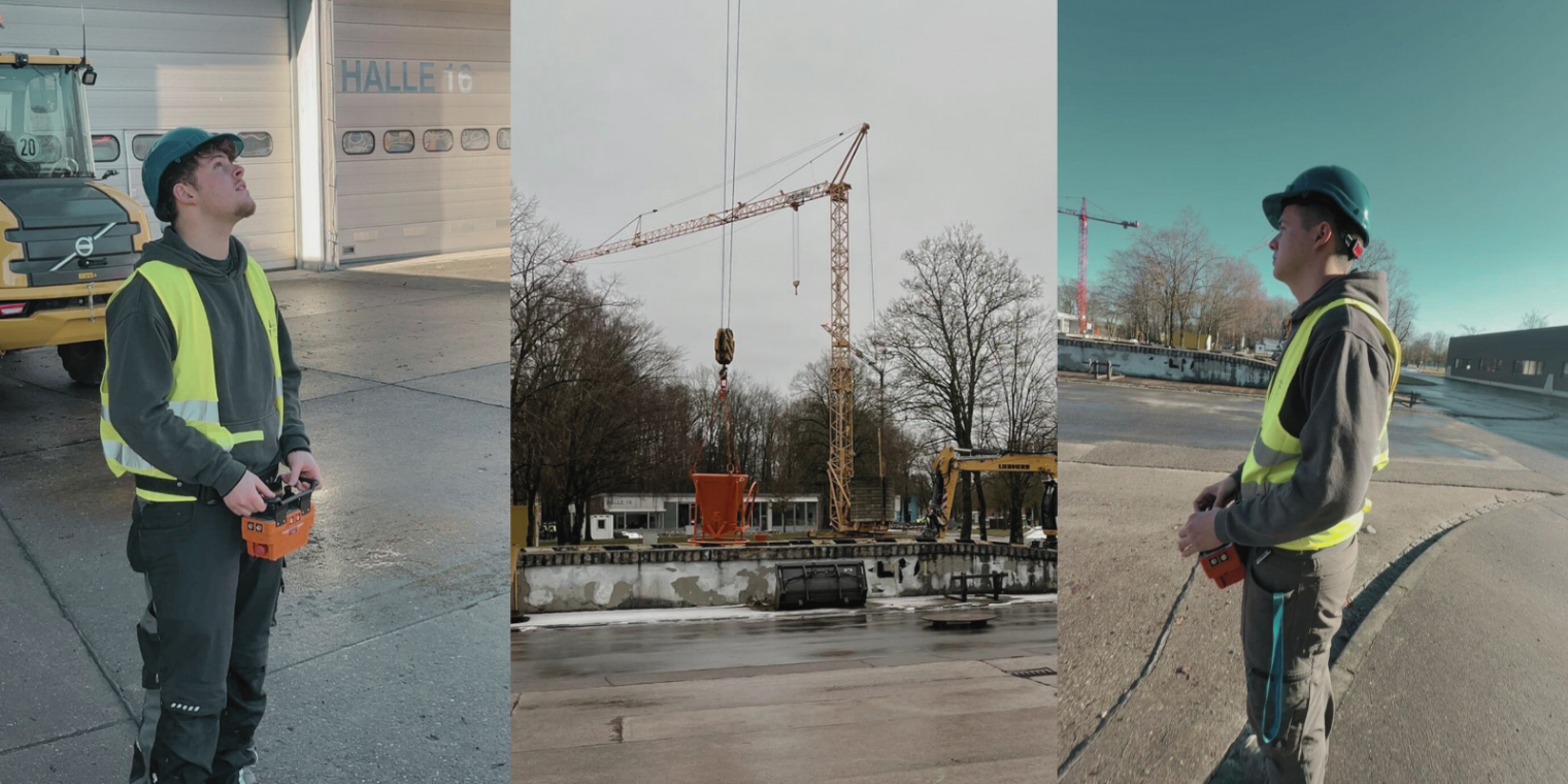 Hoch hinaus: Unsere Azubis beim Krankurs